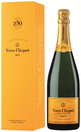 Champagne Veuve Clicquot Ponsardin Brut, Champagne AC, levereras i ett etui