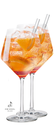 Sommardrinkglas 2-pack med 2 glassugrör till somriga cocktails