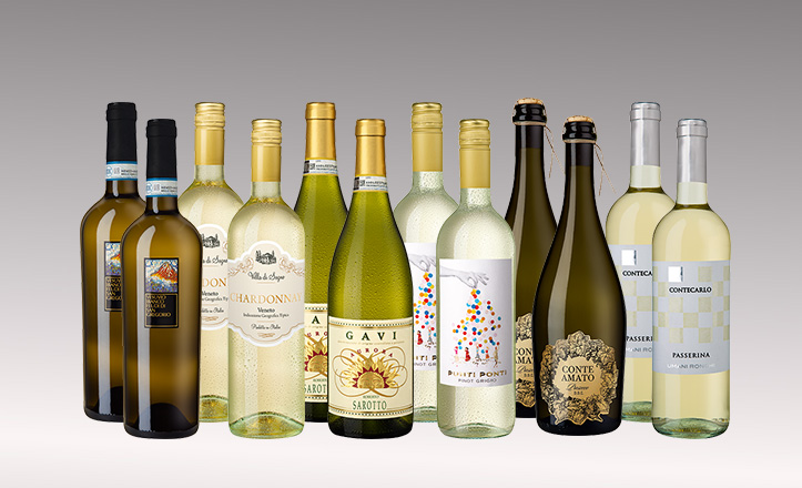 Provpaket av italienska vita viner