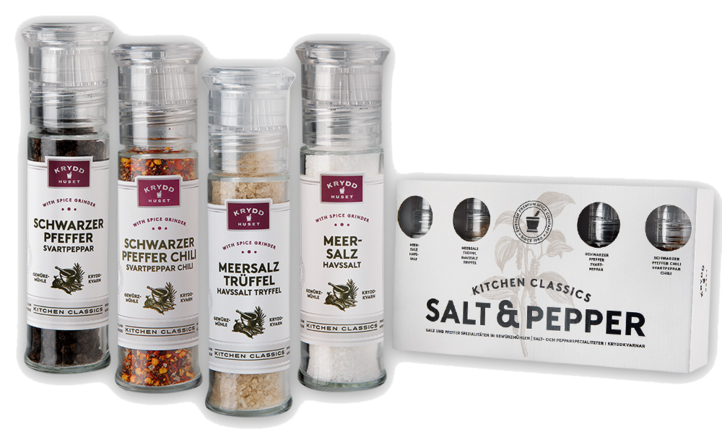 Kitchen Classics Salt &amp; Pepper Salt- och Pepparspecialiteter i Kryddkvarnar